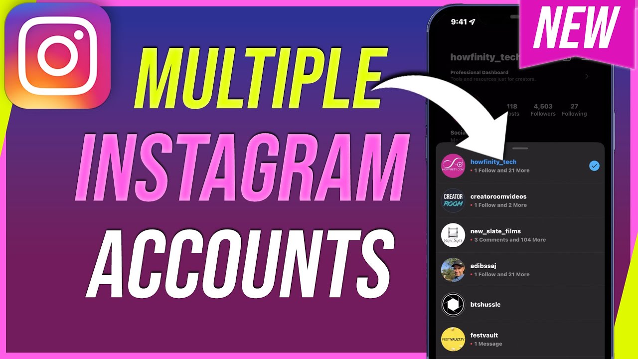 How To add multiple Instagram accounts