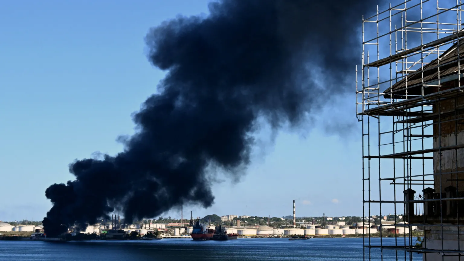Cuba Oil Refinery Fire